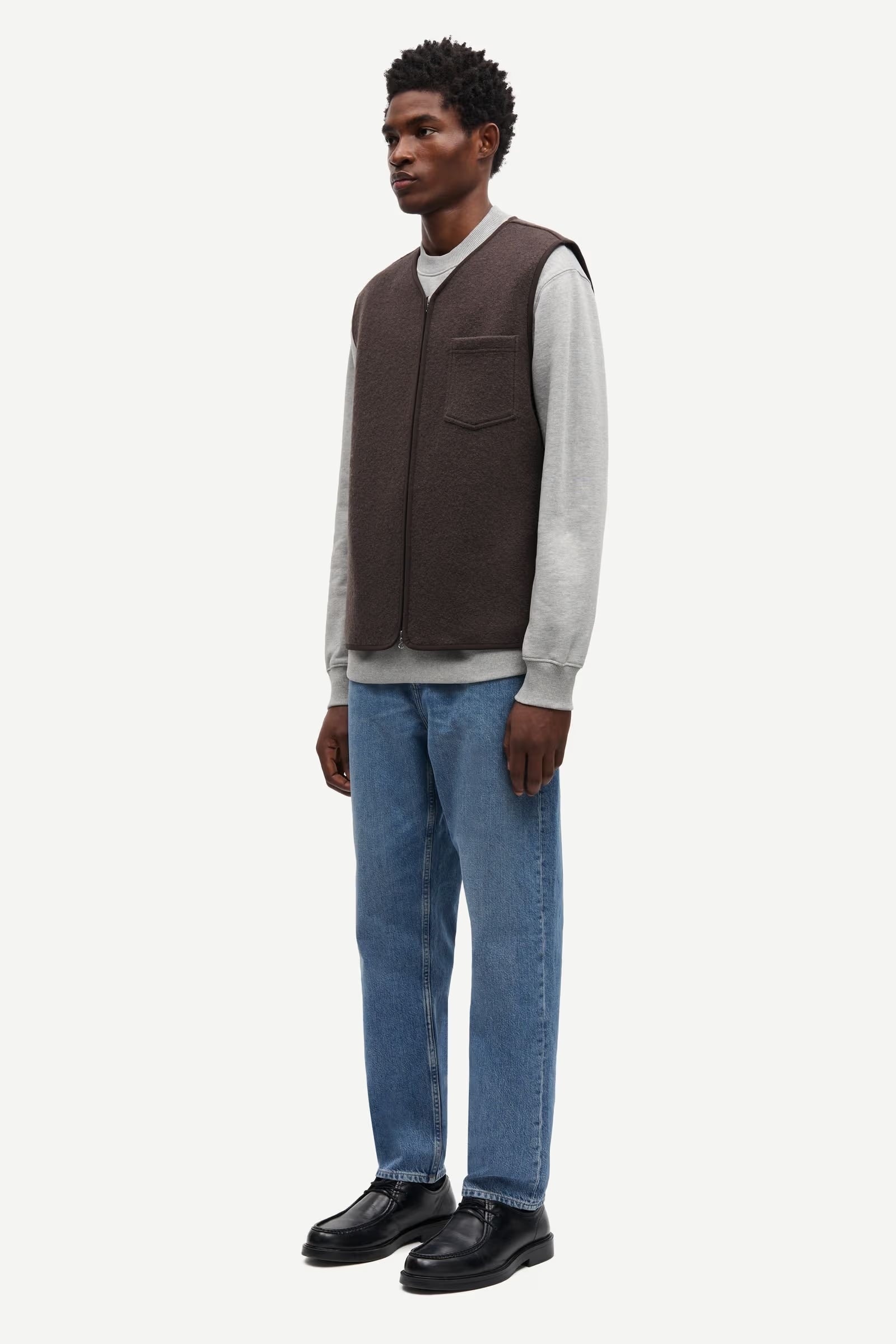 Sahannes Vest 14612 - Turkish Coffee