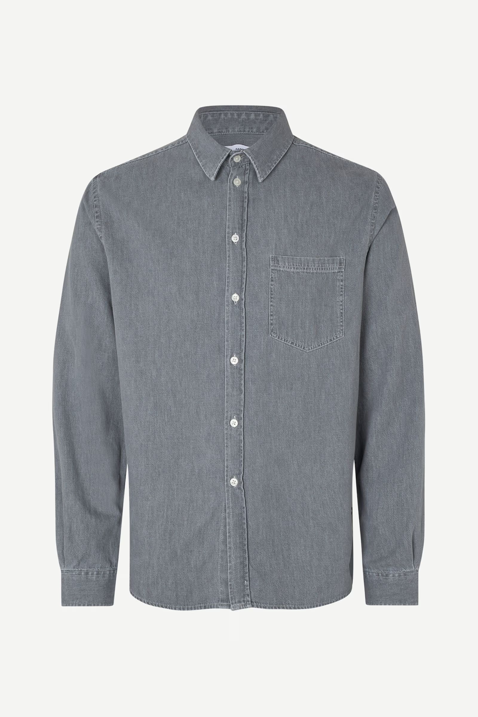 Saryan P Shirt 15248 - Light Grey Chambray
