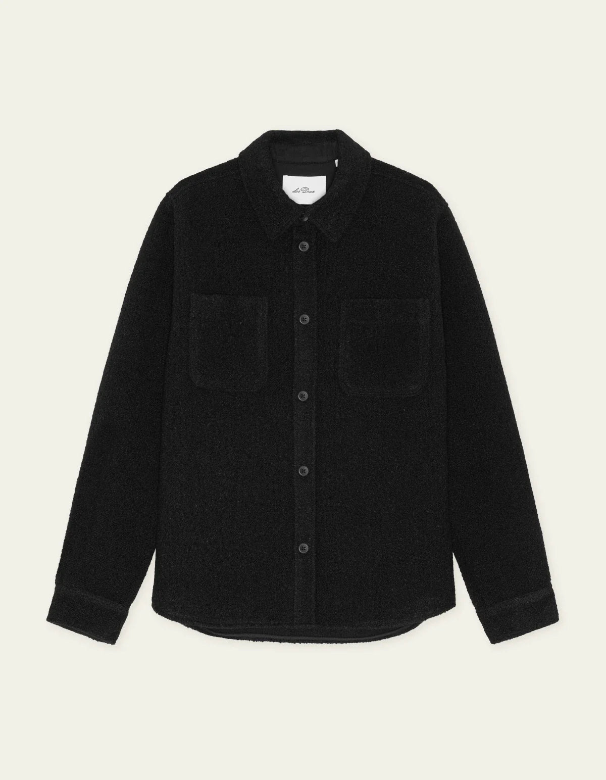 Bouclé Overshirt - Black