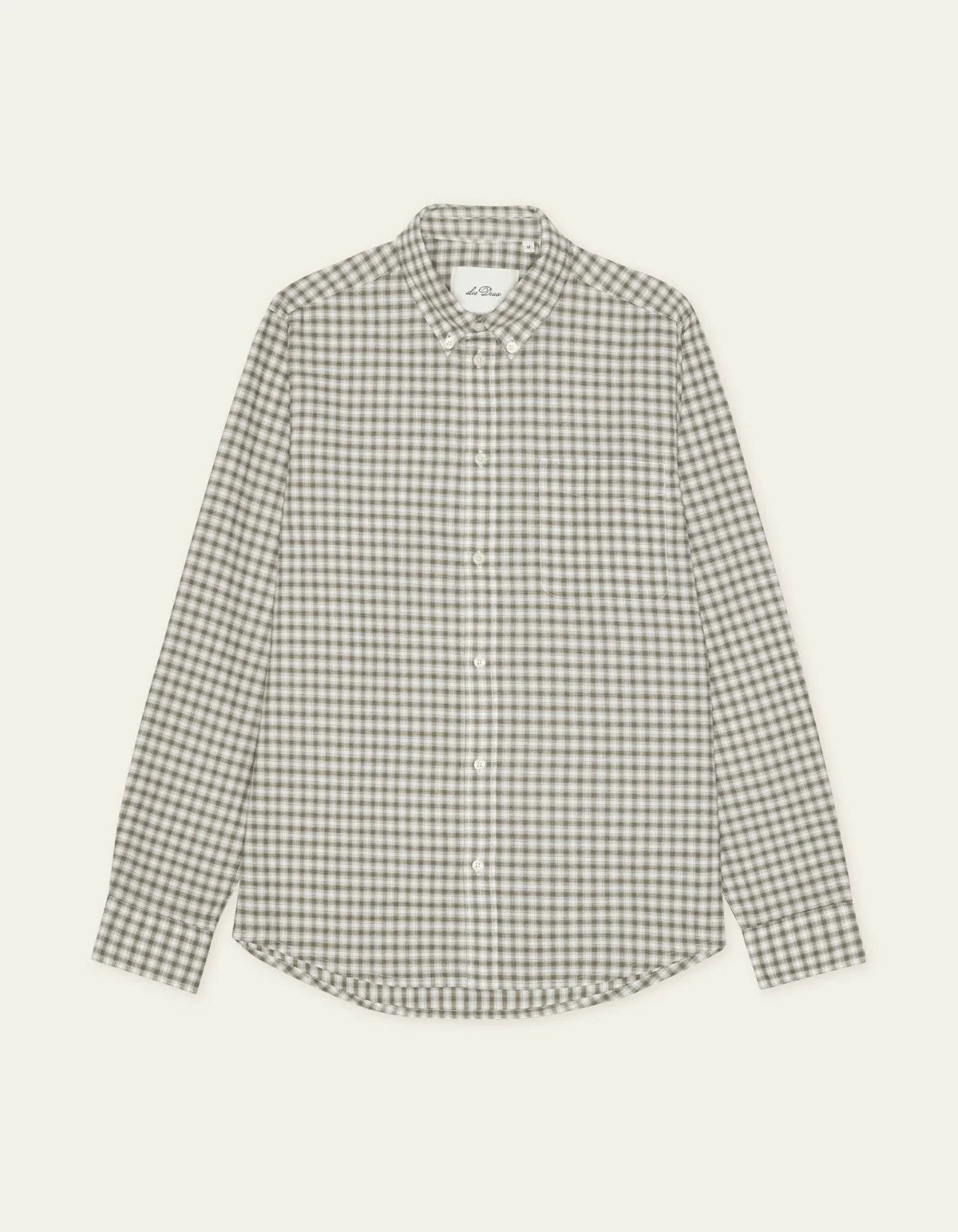Two Tone Mini Check Shirt - Shopping Bag Brown
