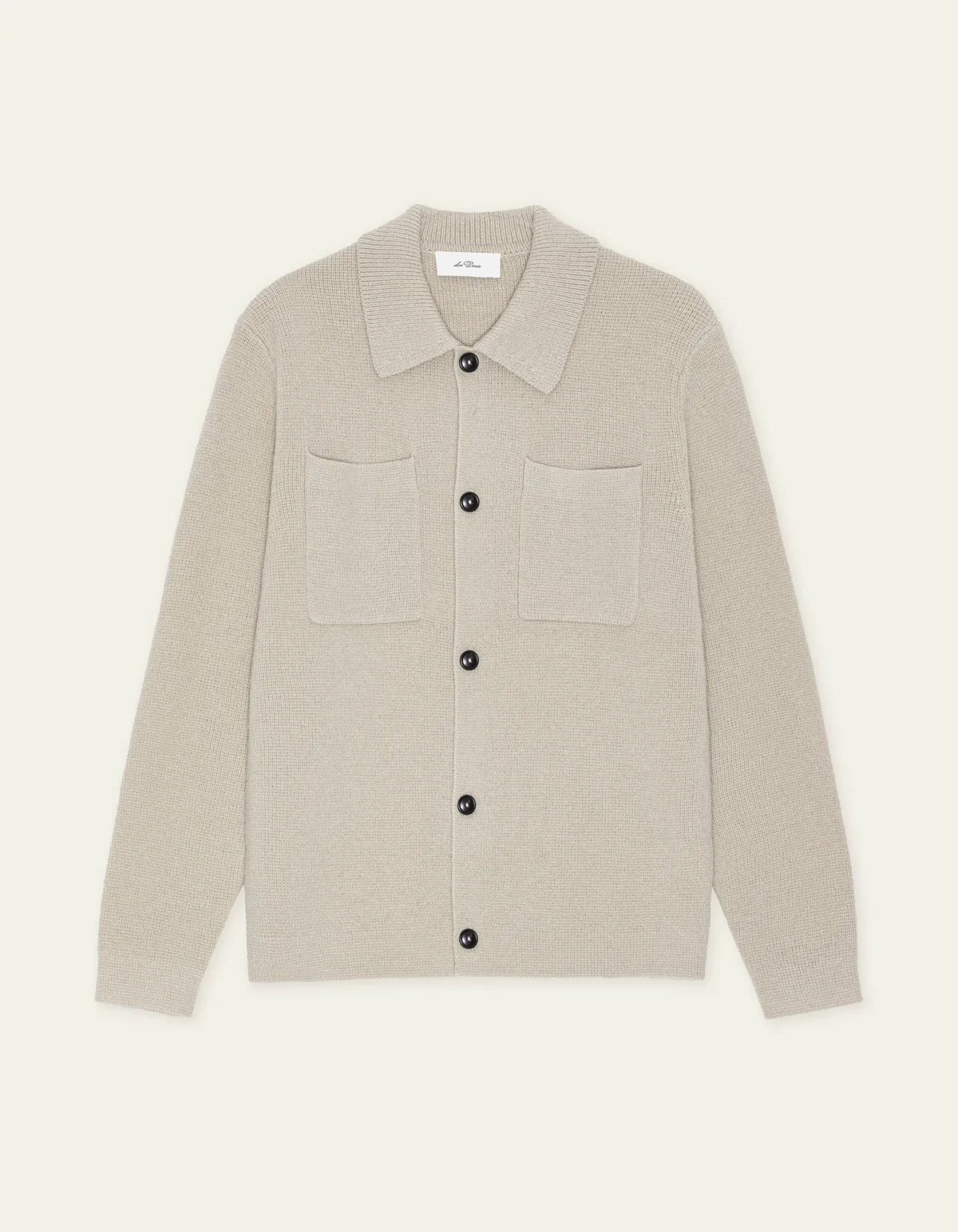 Milano Knit Overshirt - Light Sand