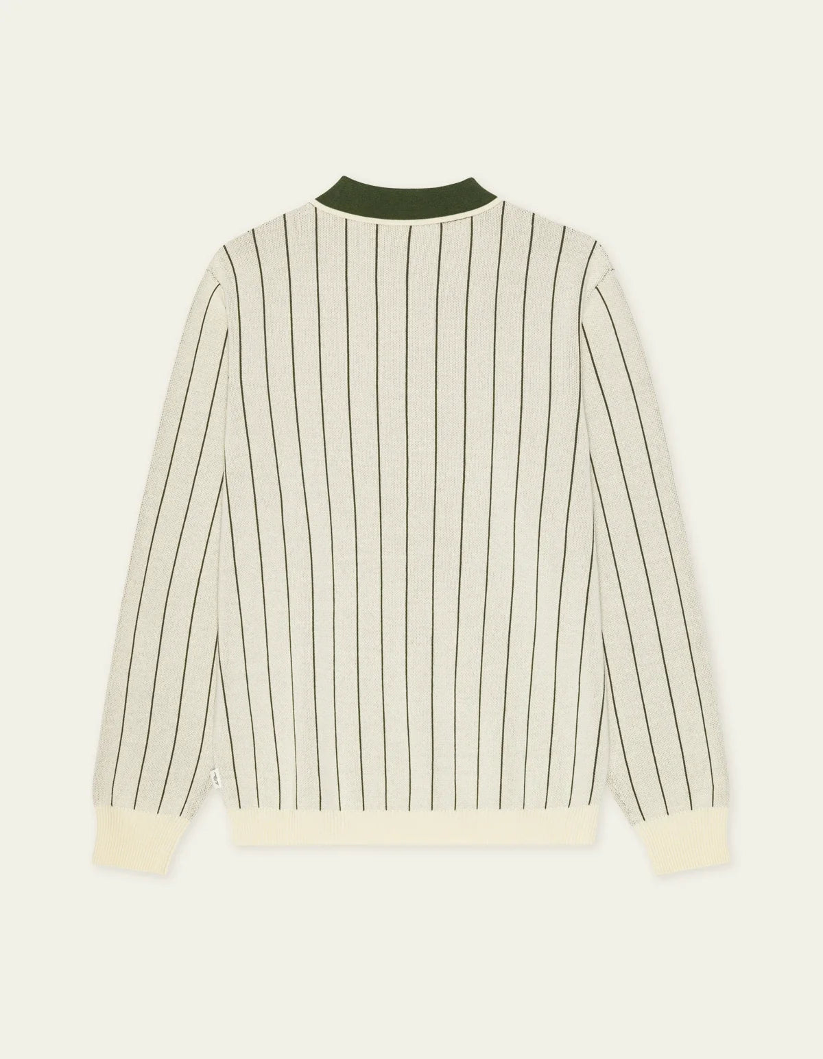Signature Knitted Long Sleeve Polo - Ivory