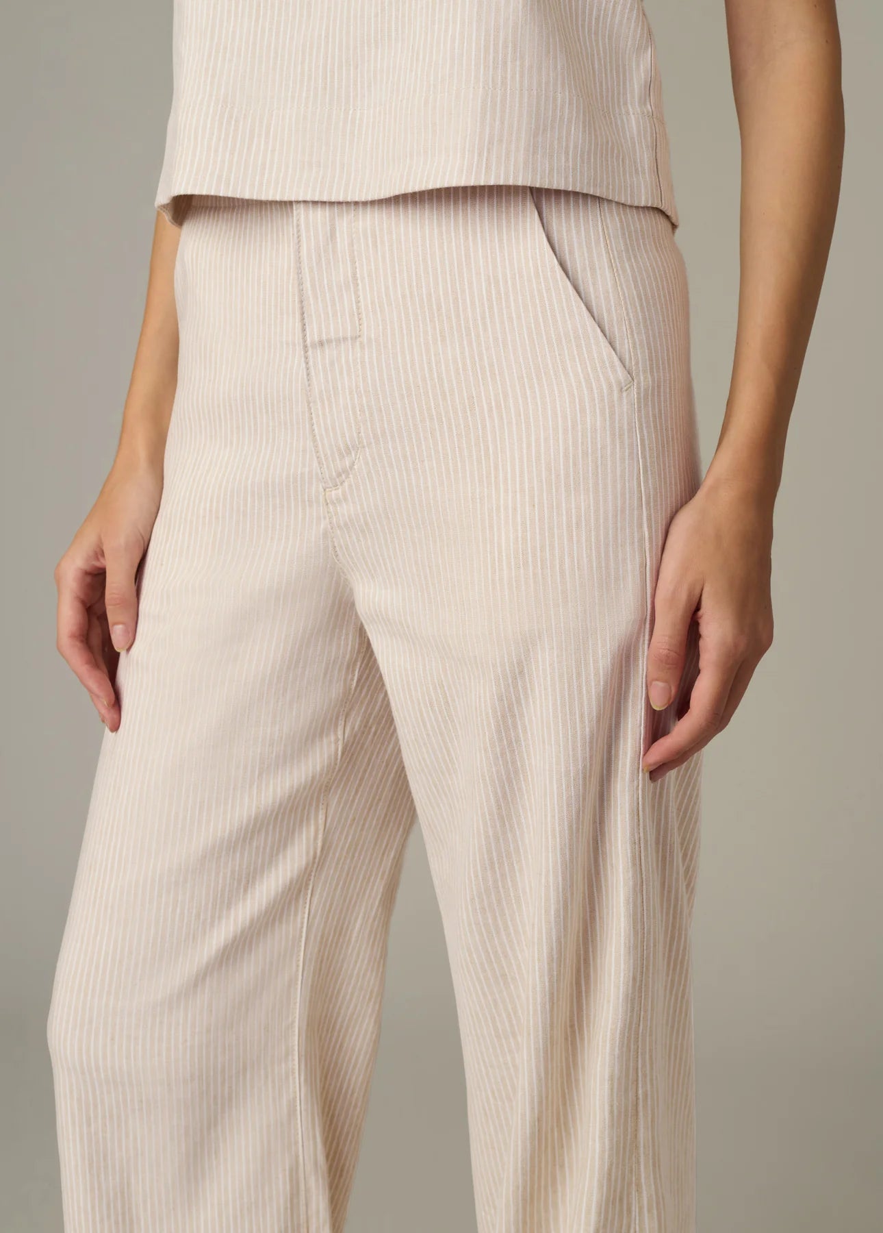 The Clean Trouser - Micro Stripe