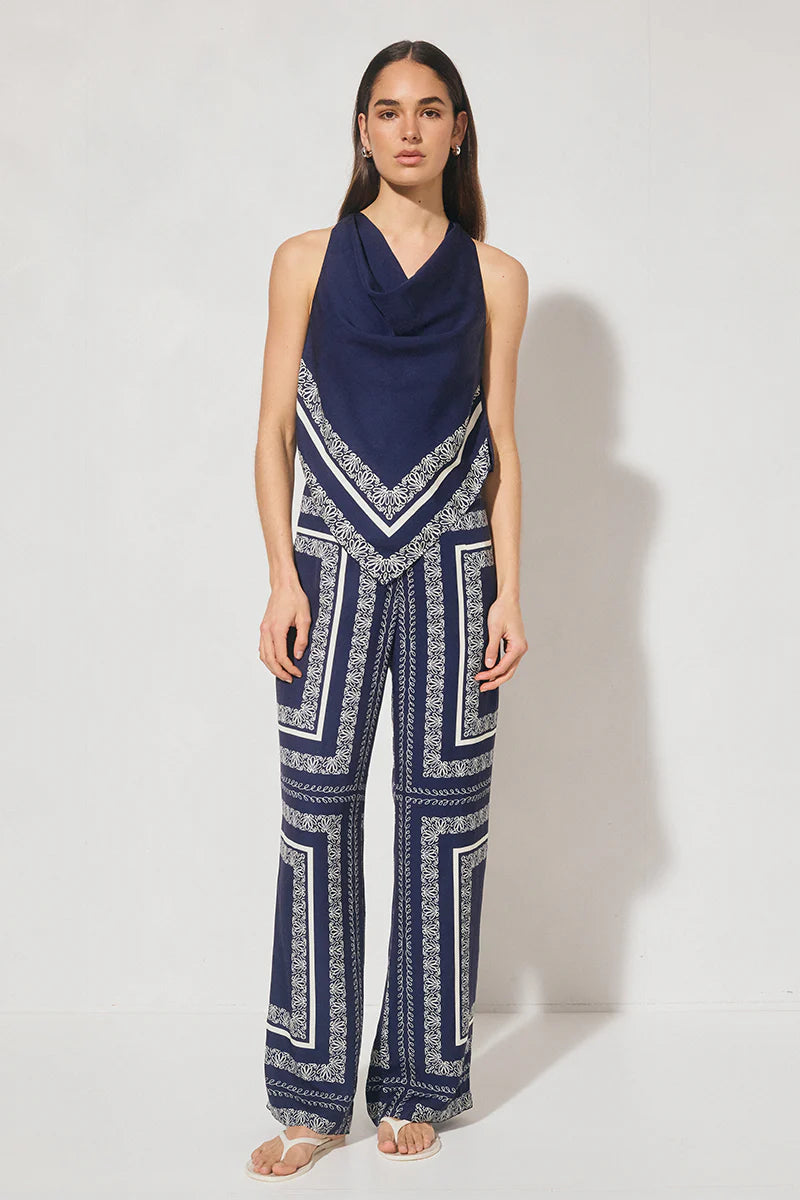 Serafina Pant - Navy Base Cream