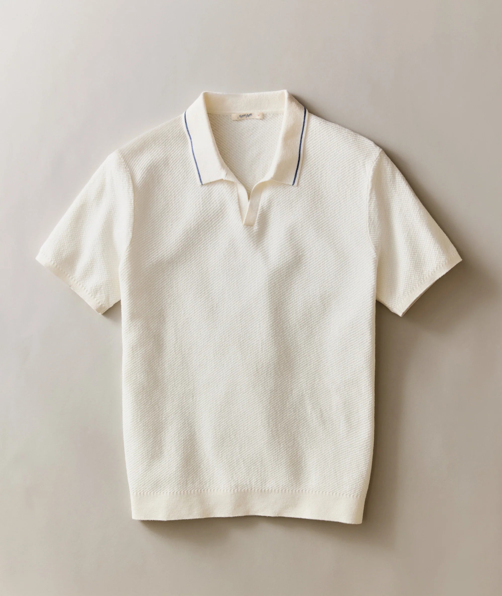 Greyson Sweater Polo - White