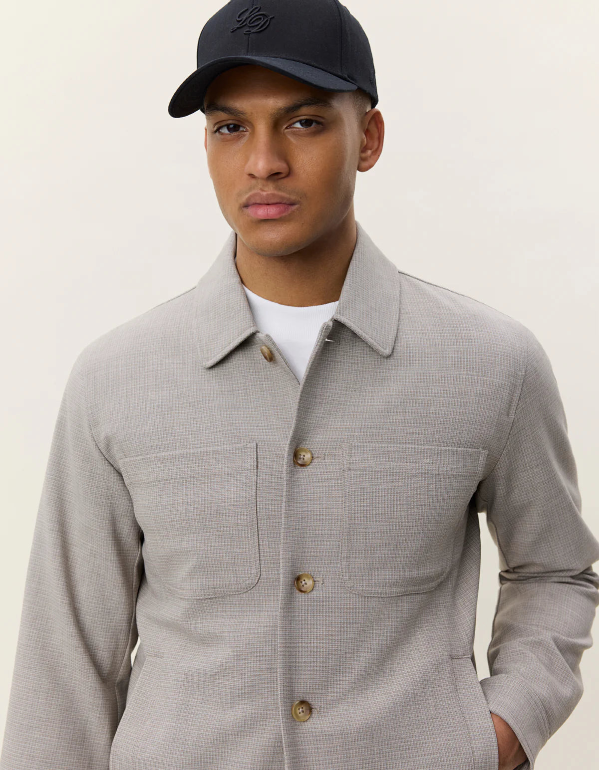 Mini Check Hybrid Jacket - Bungee Cord Brown
