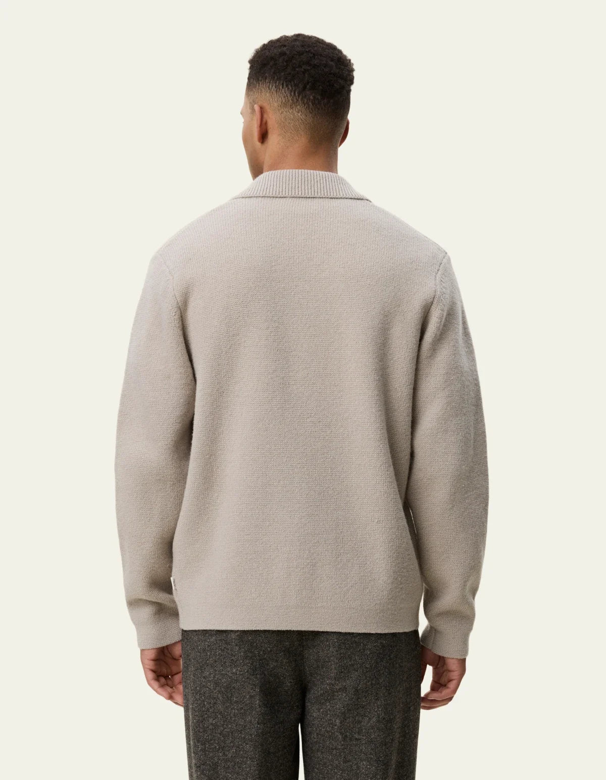 Milano Knit Overshirt - Light Sand