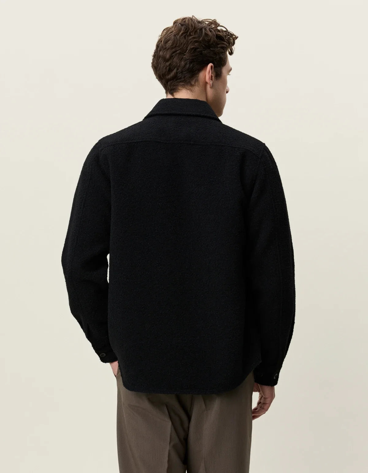 Bouclé Overshirt - Black