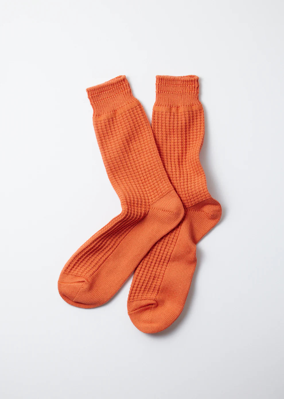 Cotton Waffle Crew Sock
