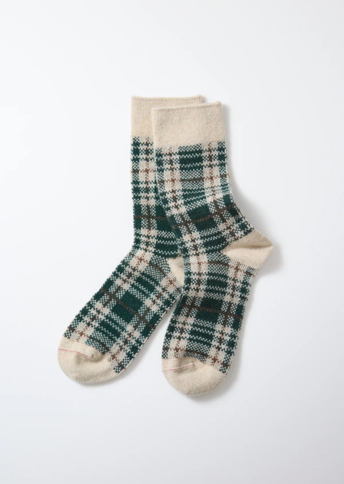 Check Pattern Merino Socks