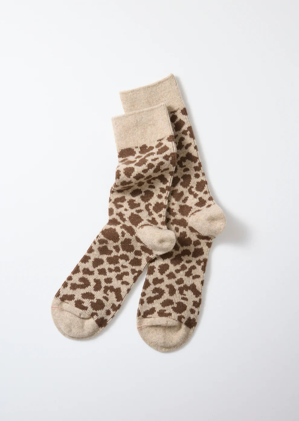 Leopard Print Merino Socks