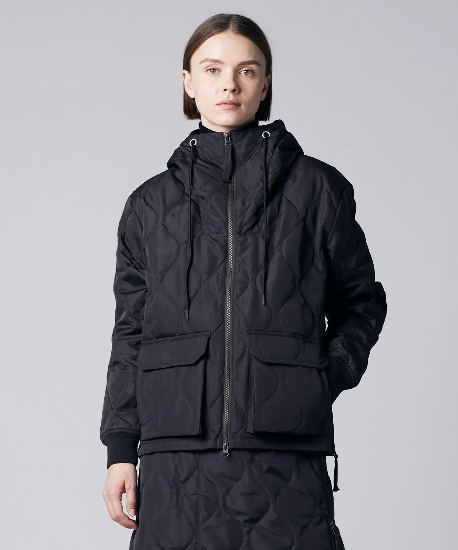 Unisex Military W-Zip Down Hoodie