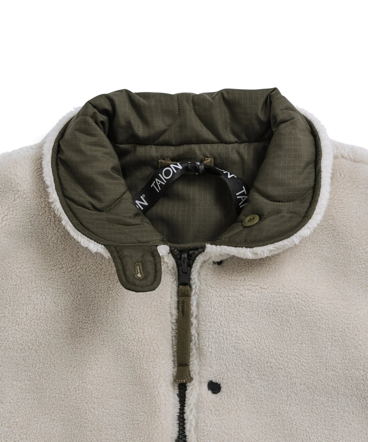 Unisex Military Reversible Down + Boa N-1 Type Jacket