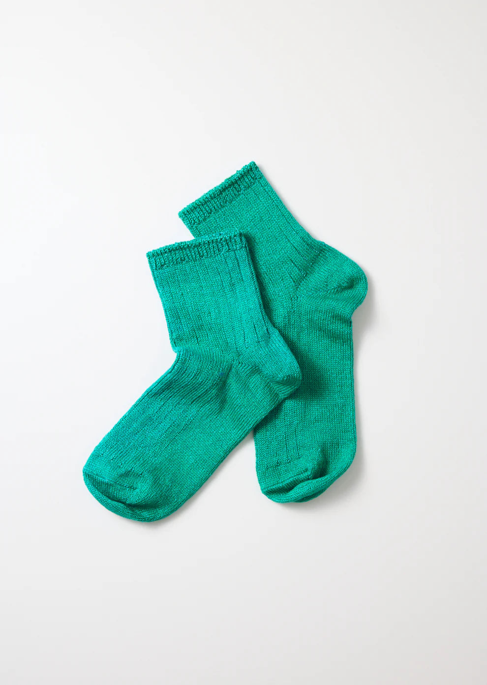 Linen Cotton Ribbed Ankle Socks