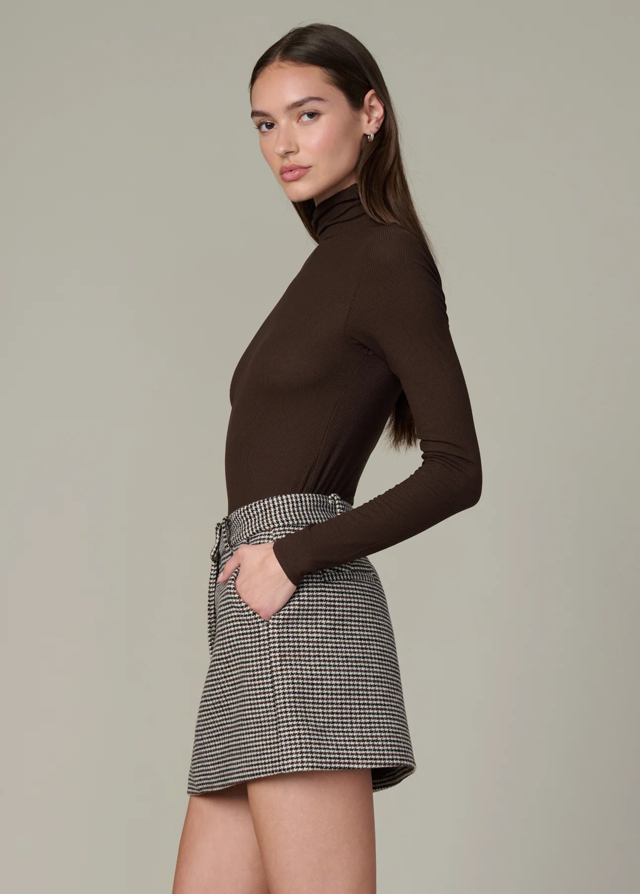 The Tony Long Sleeve Top - Dark Chocolate
