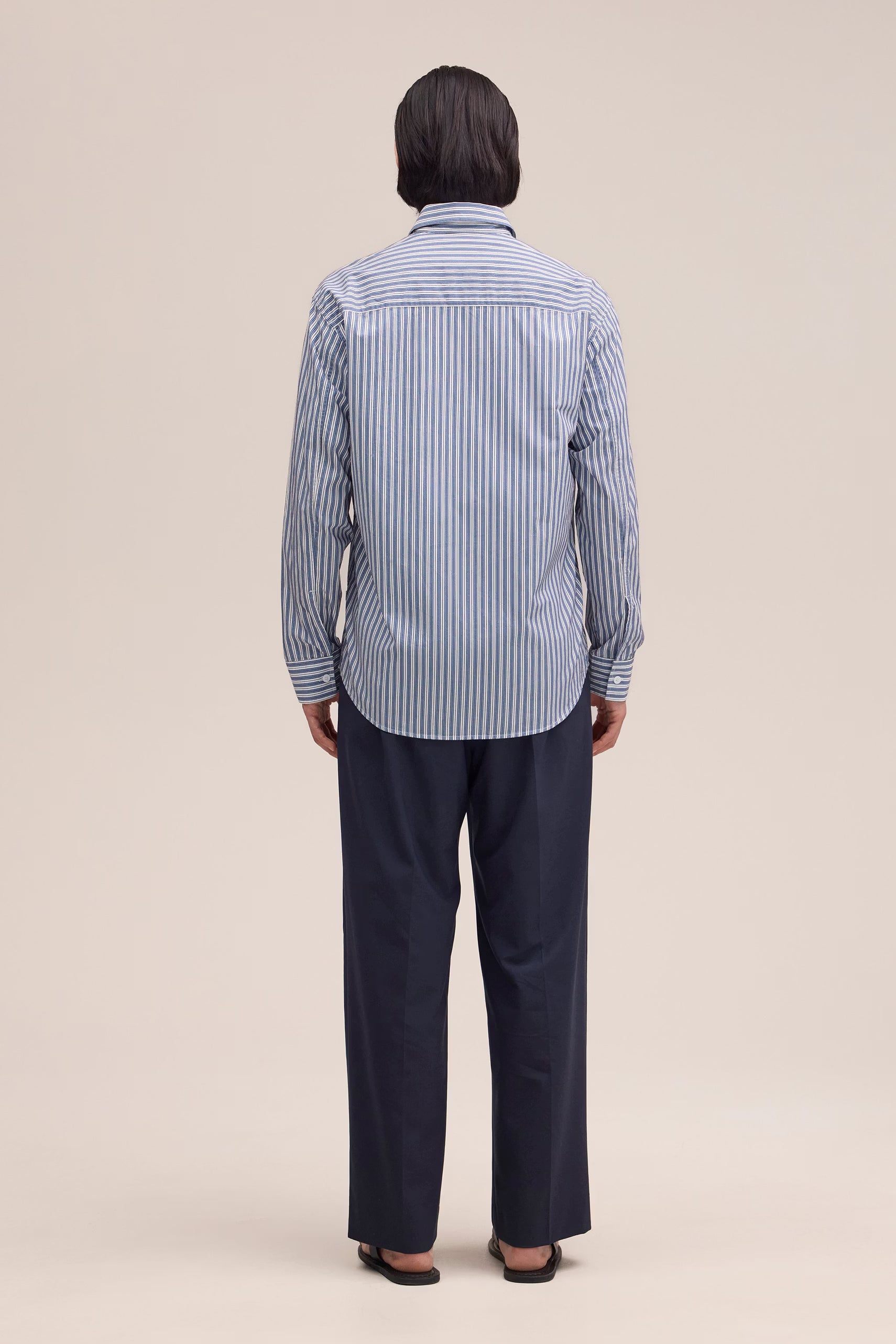 Freddy PKT - Smooth Cotton Shirt - Sea Stripe