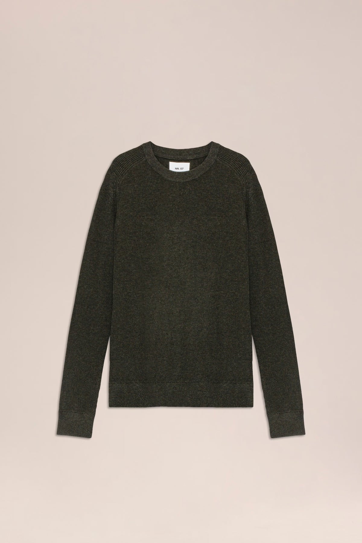 Kevin Ribbed Organic Cotton Sweater - Dark Army