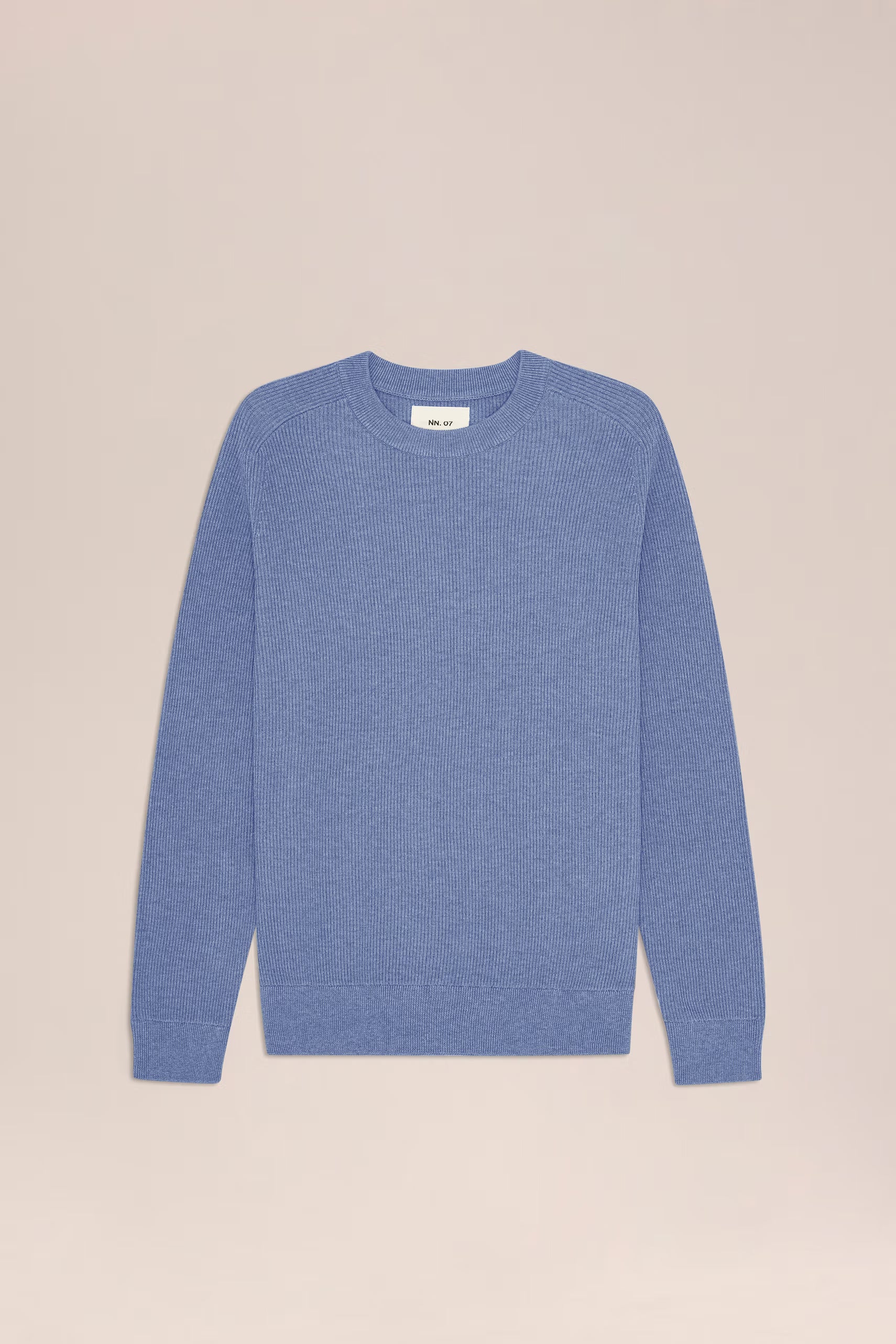 Kevin Ribbed Organic Cotton Sweater - Stone Blue
