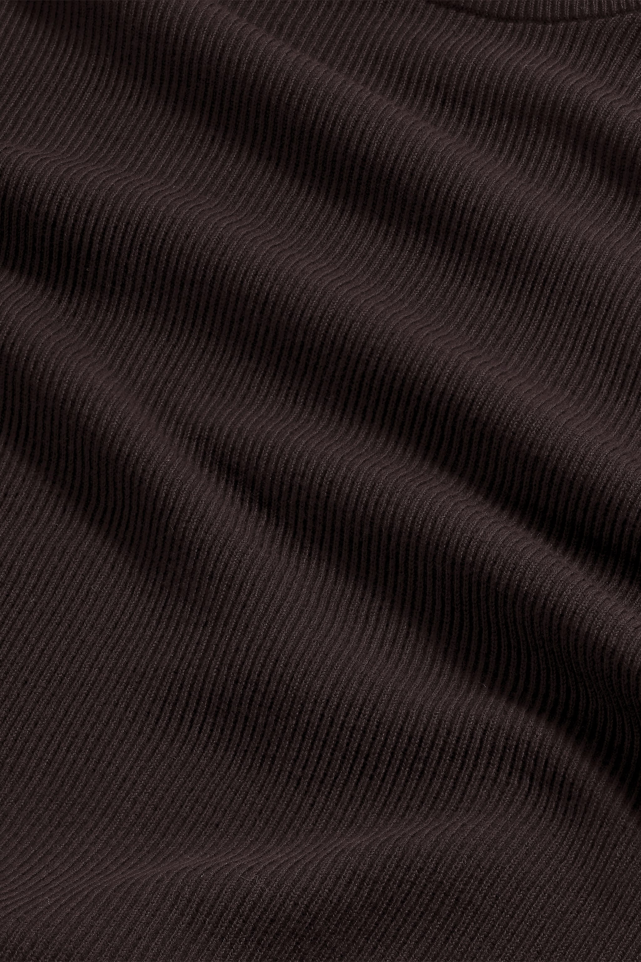 Kevin Ribbed Organic Cotton Sweater - Deep Truffle