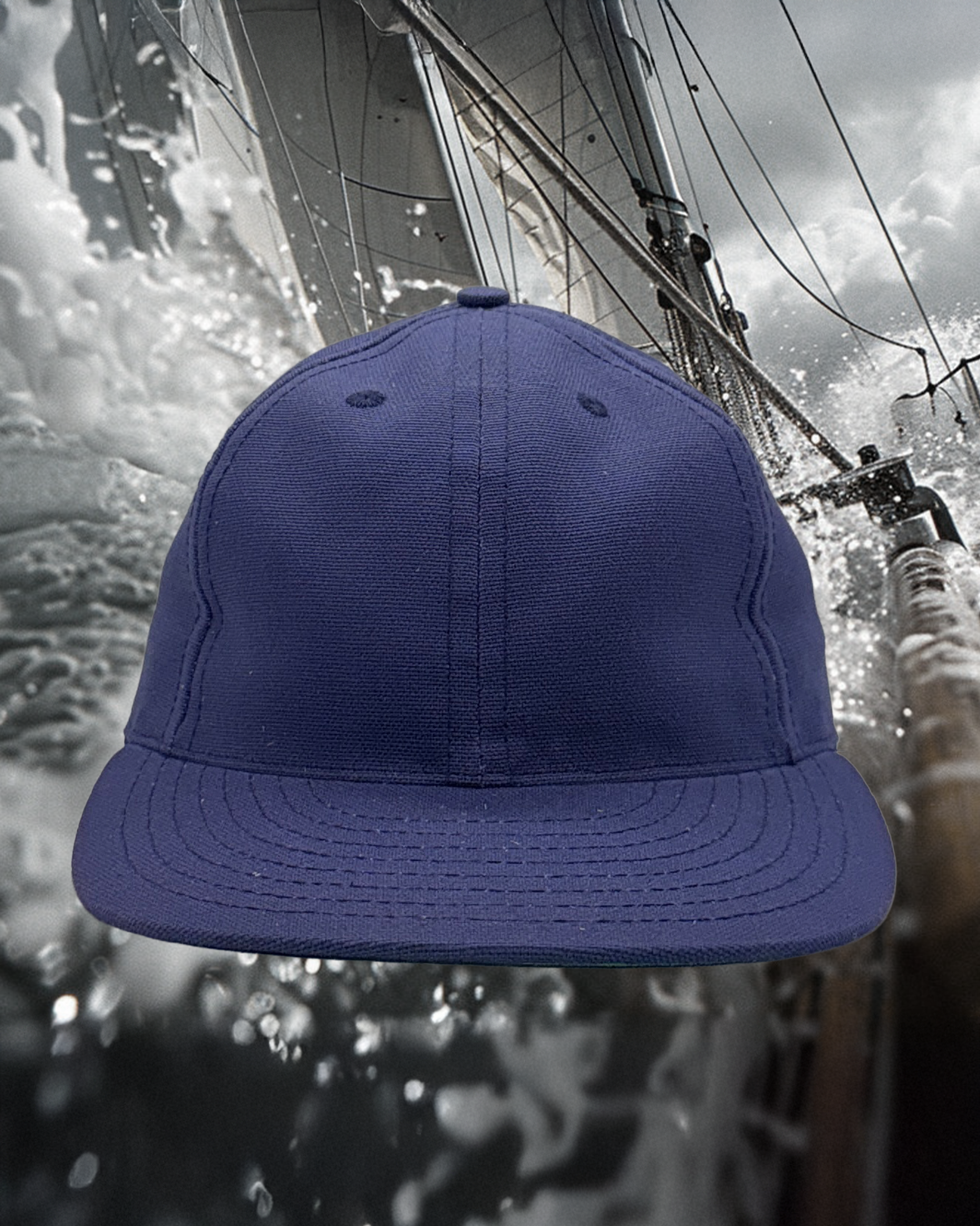 Soft Brim Ball Cap - American Canvas Plain Front - Rocky Mountain Blue