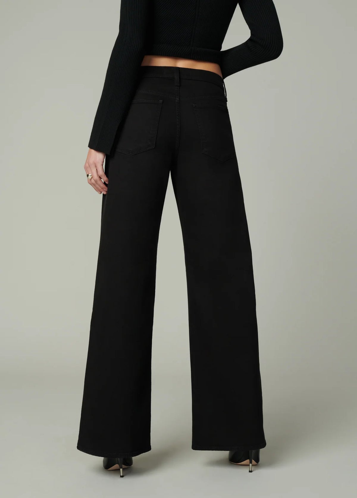 The Lou Lou - Low Rise Wide Leg - Black