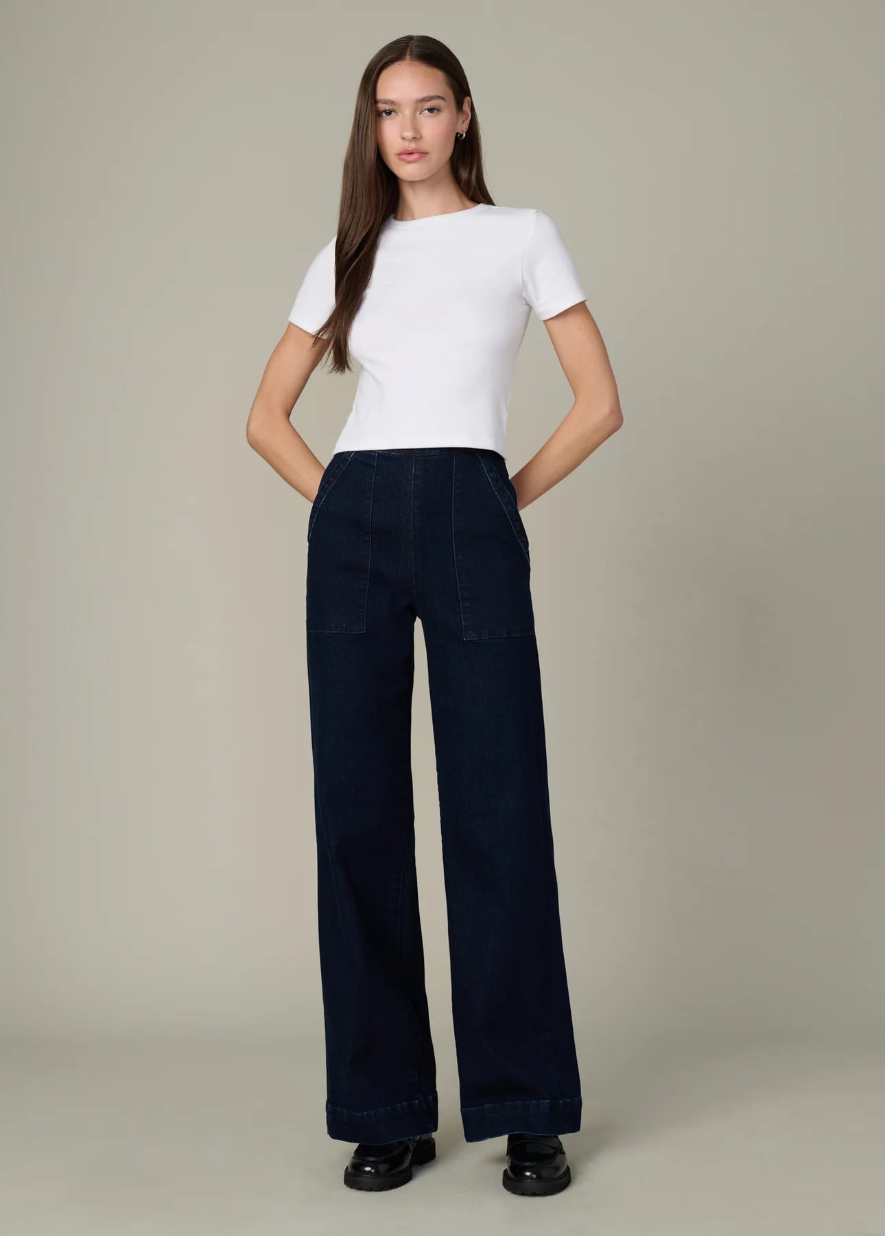 The Side Zip Wide Leg