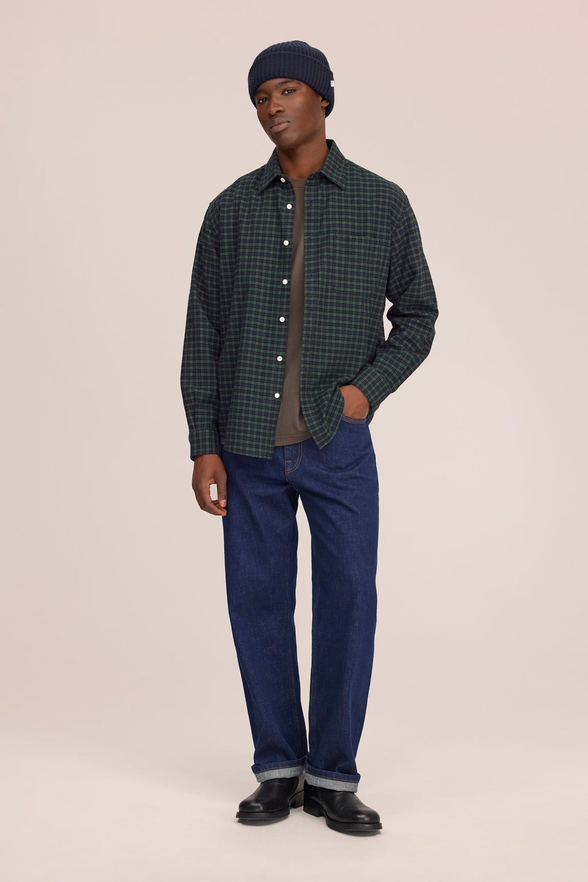 Deon Casual Flannel Shirt - Eden Check