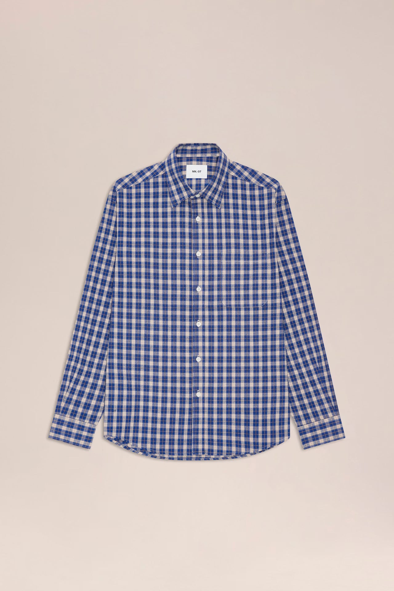 Deon - Casual Flannel Shirt - Cobalt Check