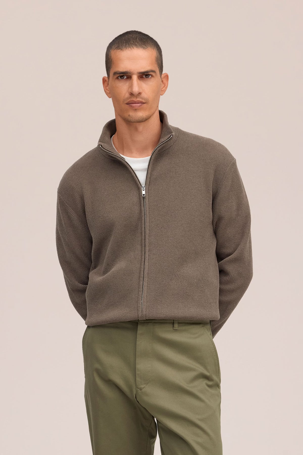 Danny - Ultra-Soft Full-Zip Sweater - Mable Husk