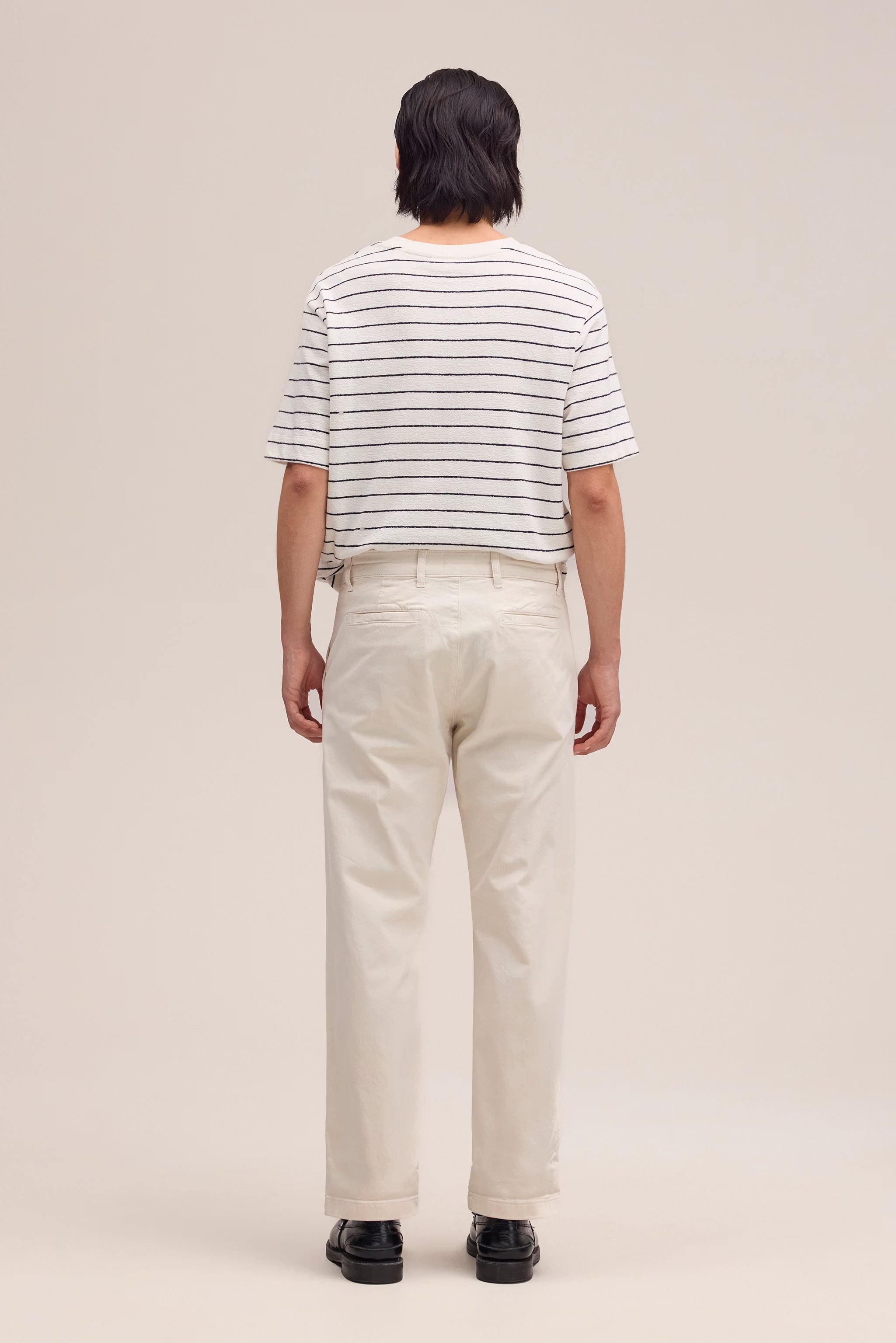 Aden Straight Leg Regular Fit Chino - Ivory