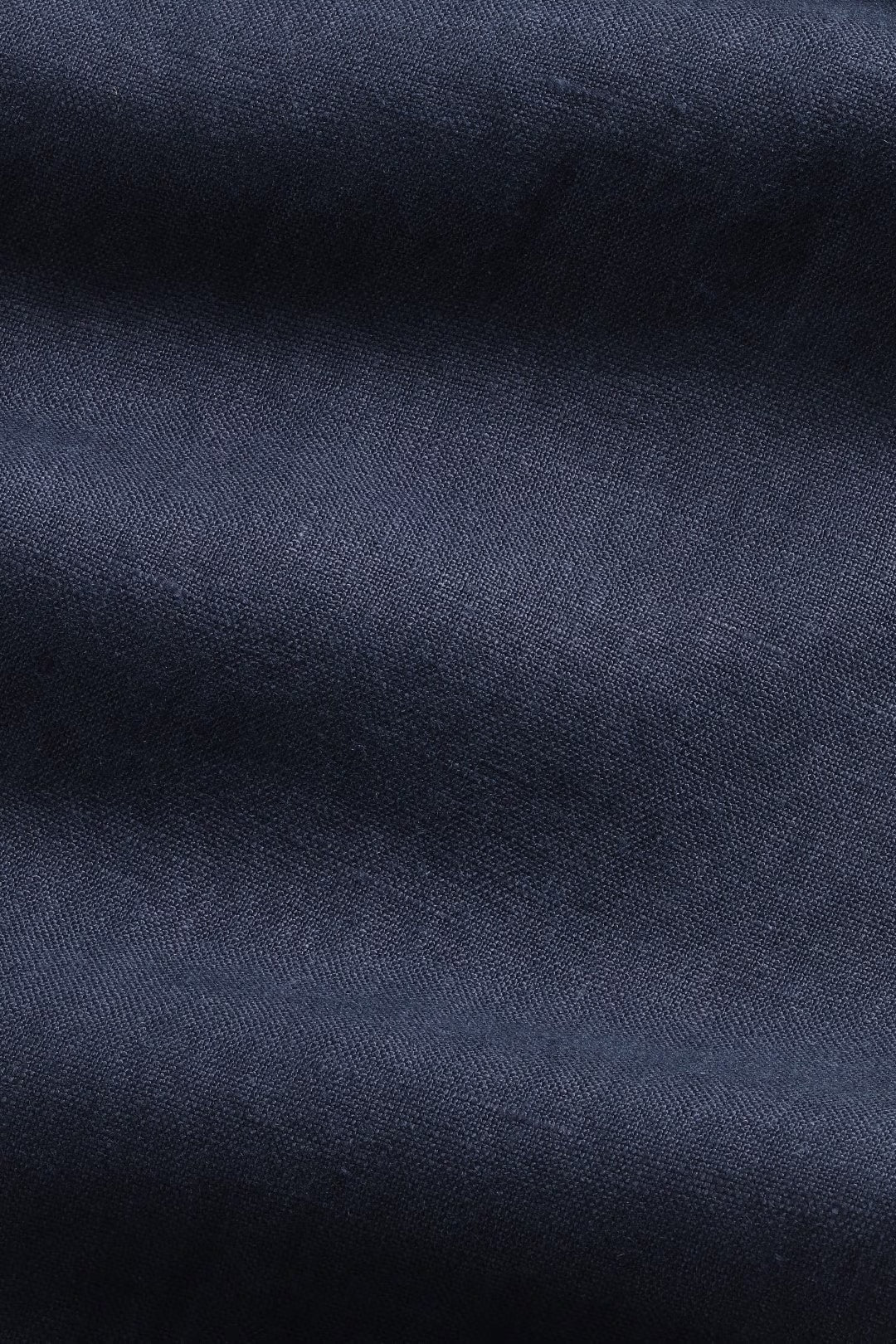 Aden - Straight Leg Linen Regular Fit Pant - Navy Blue