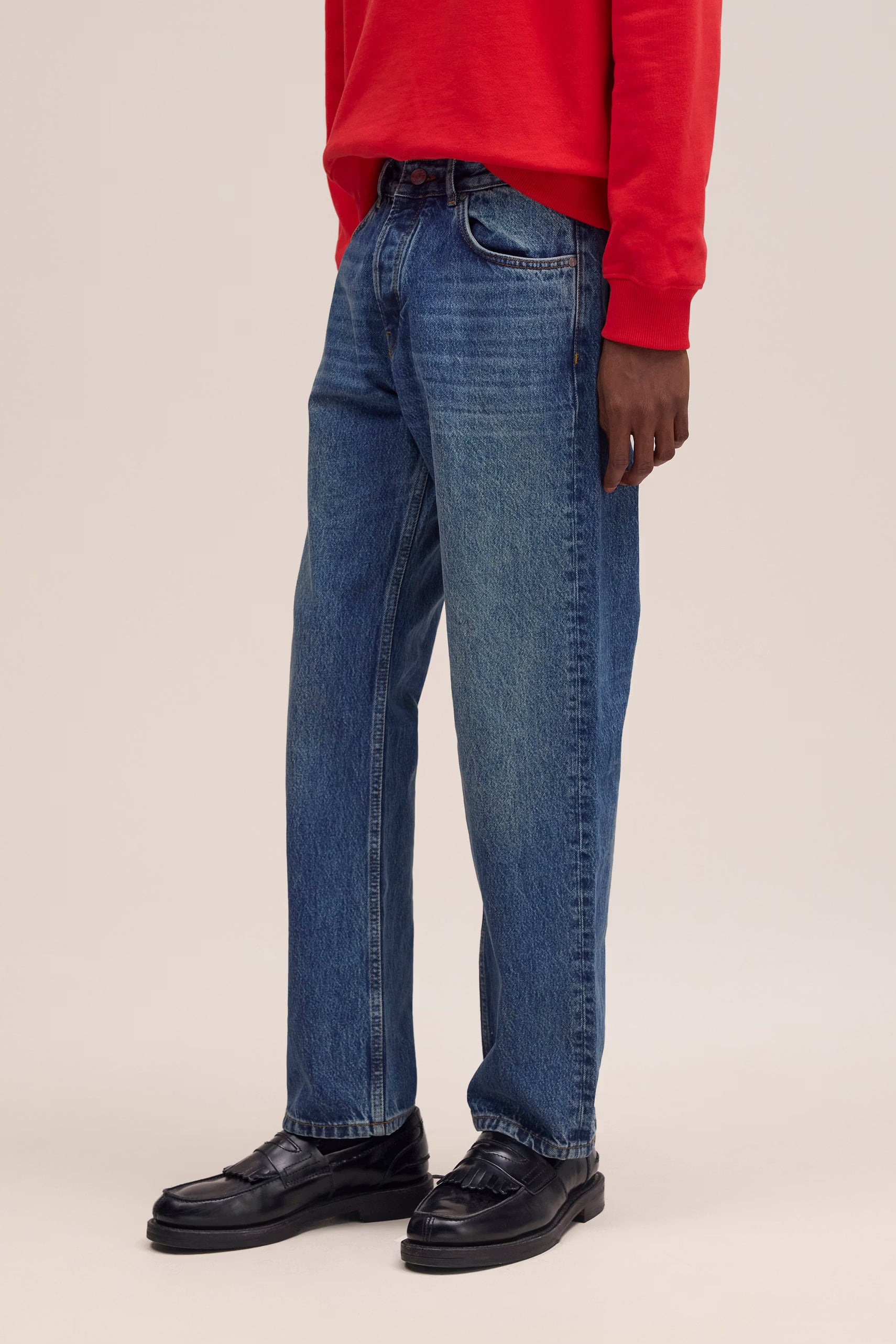 Sonny Straight Leg Regular Fit Jeans - Stonewashed