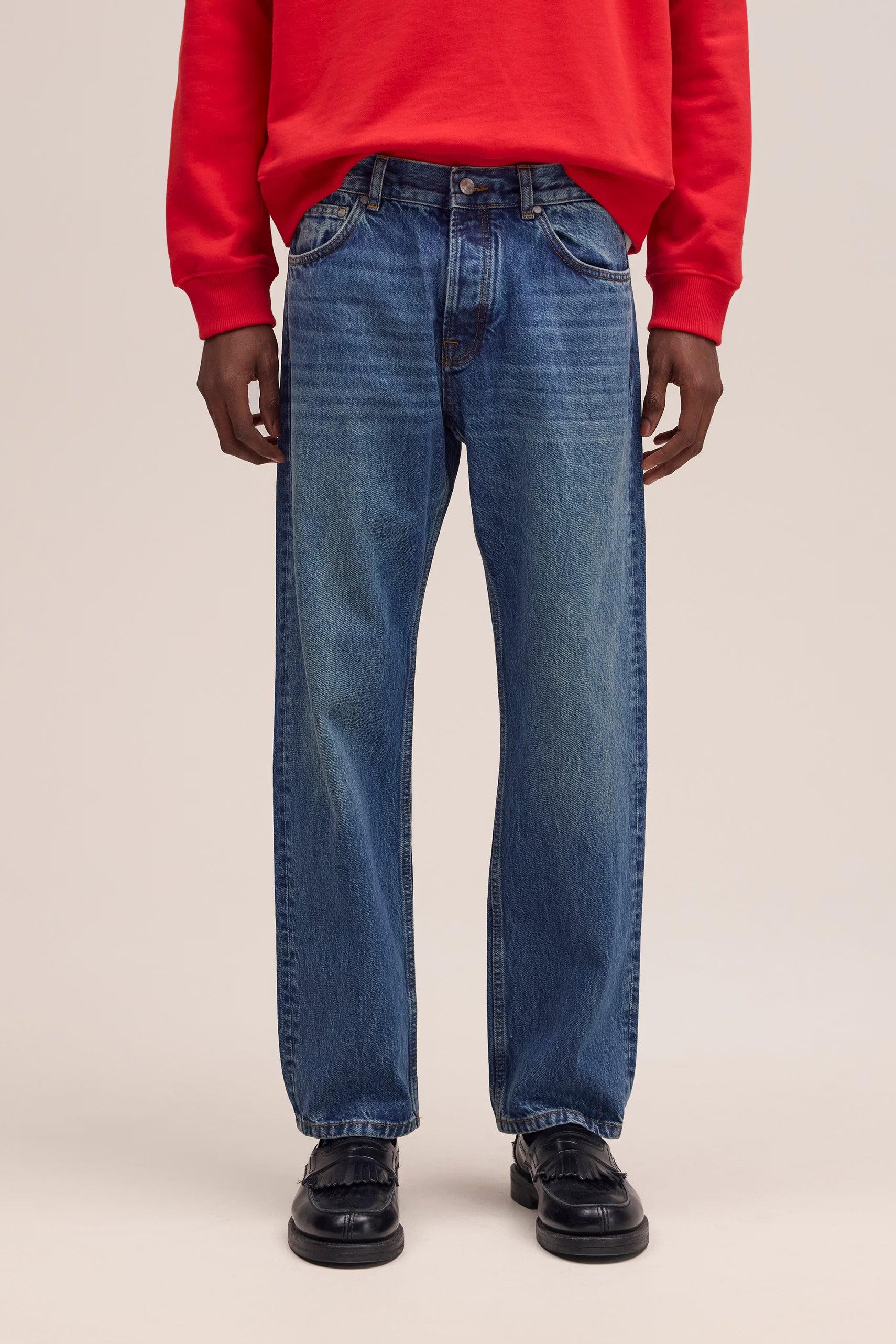Sonny Straight Leg Regular Fit Jeans - Stonewashed