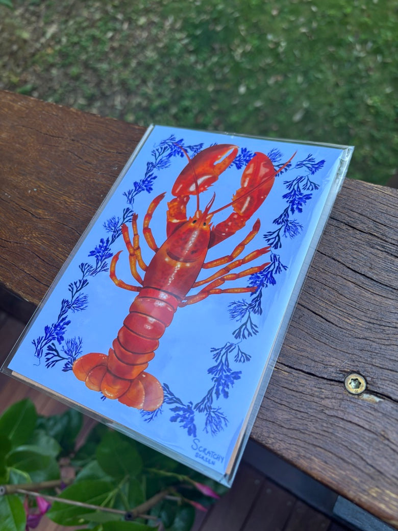 Lobster Art Print - 5x7