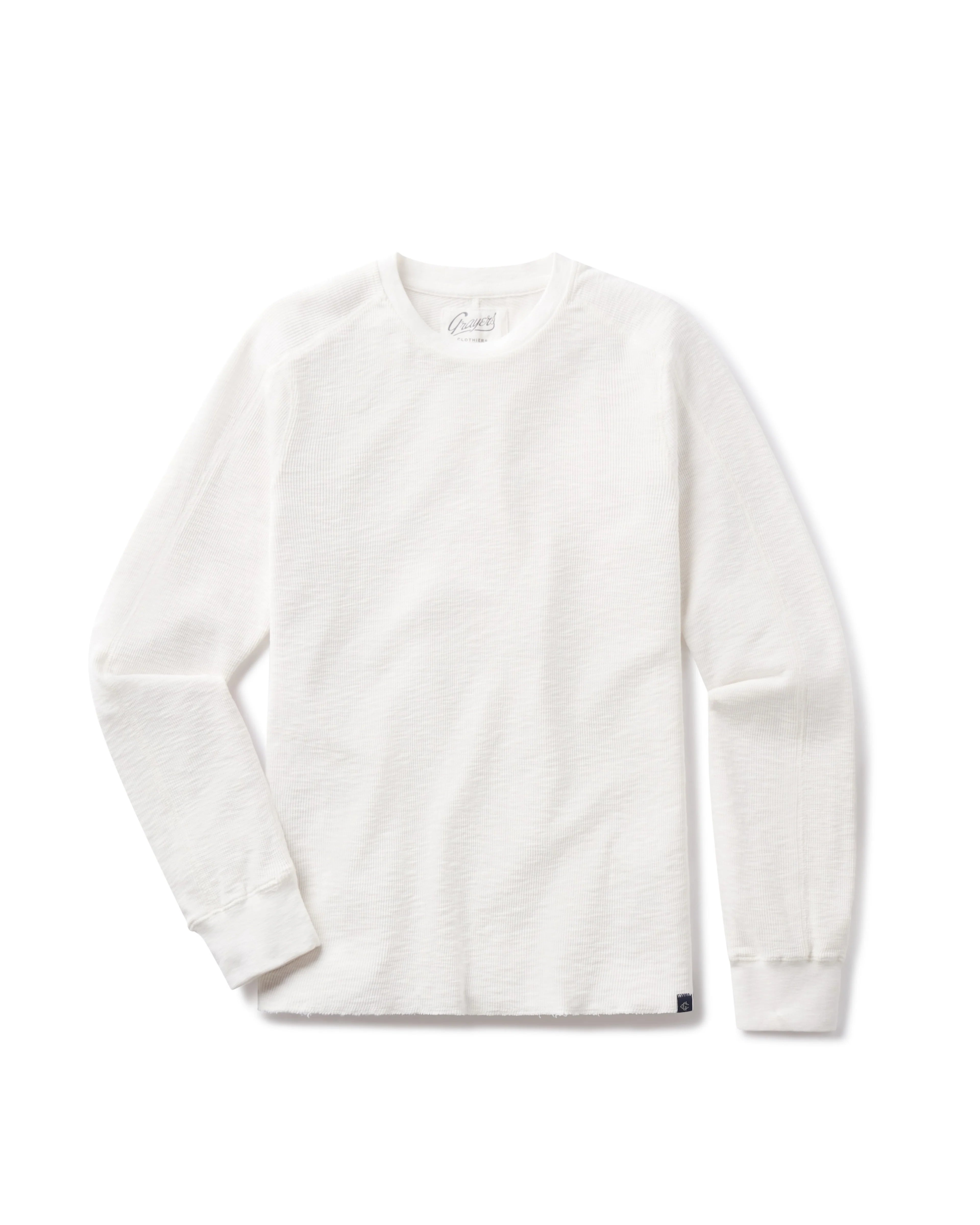 Clint Waffle Cotton Long Sleeve Crew