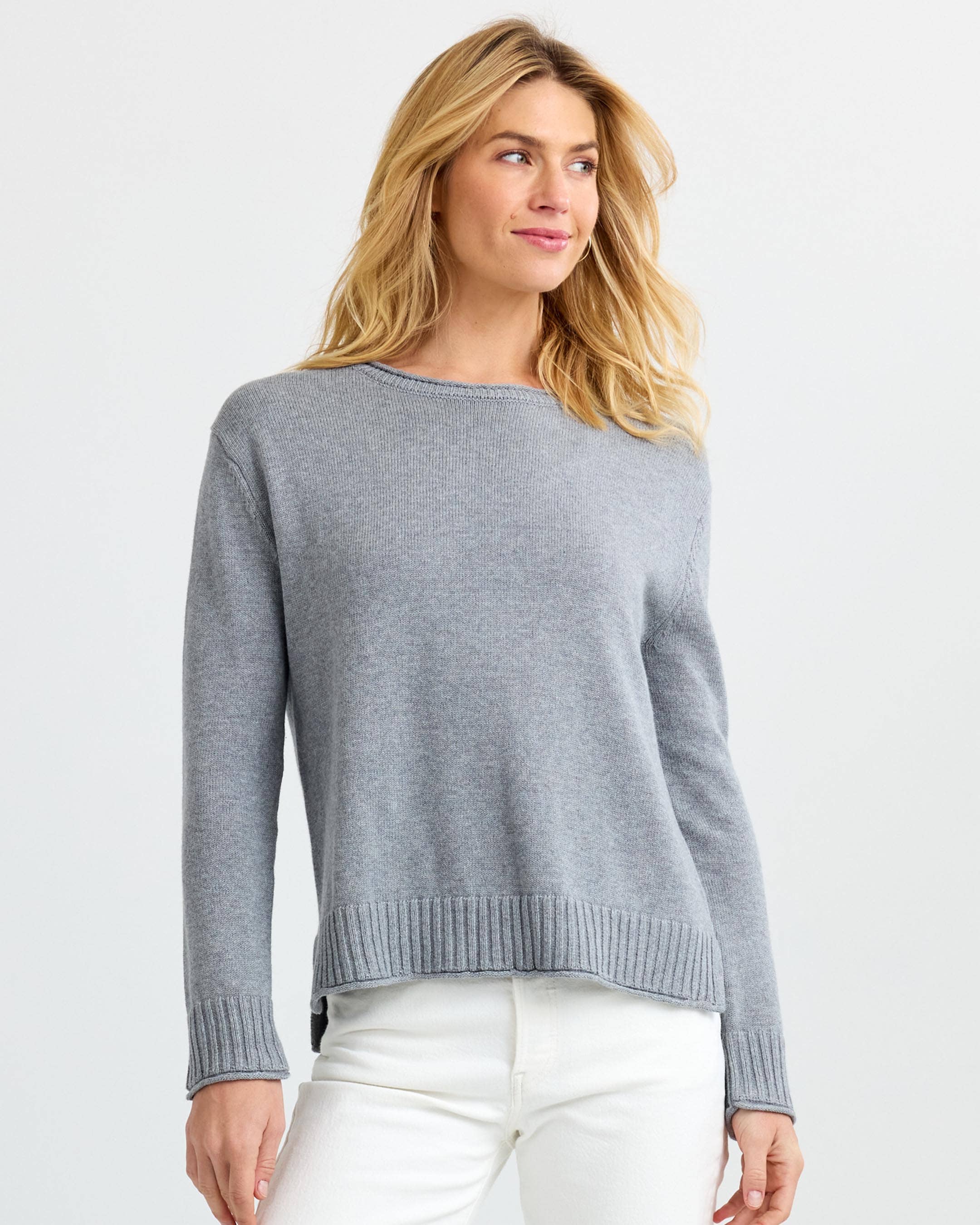 Everyday Cotton Crew - Stone