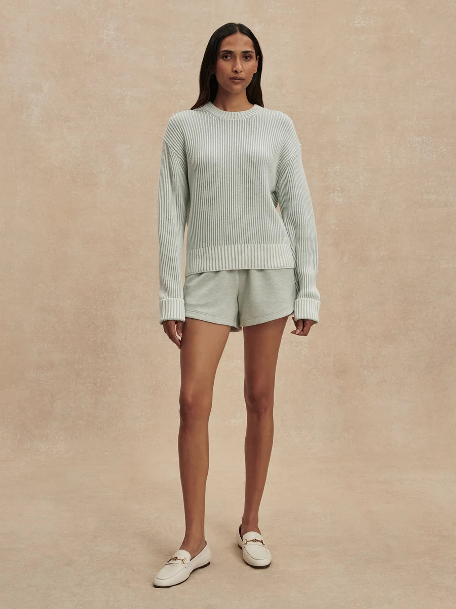 Seymour Knit Sweater - Blue Haze/Snow White