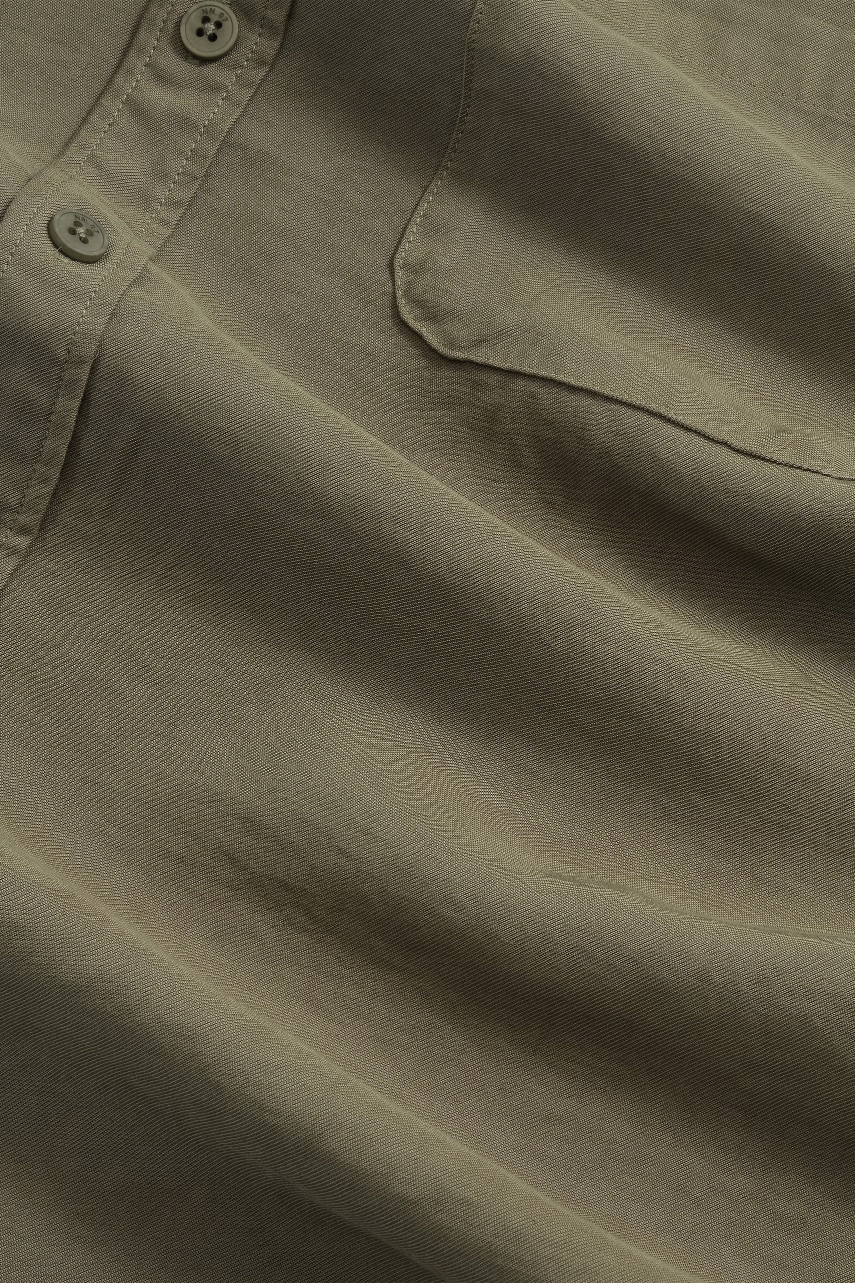 Deon Drapey Viscose Blend Shirt - Capers