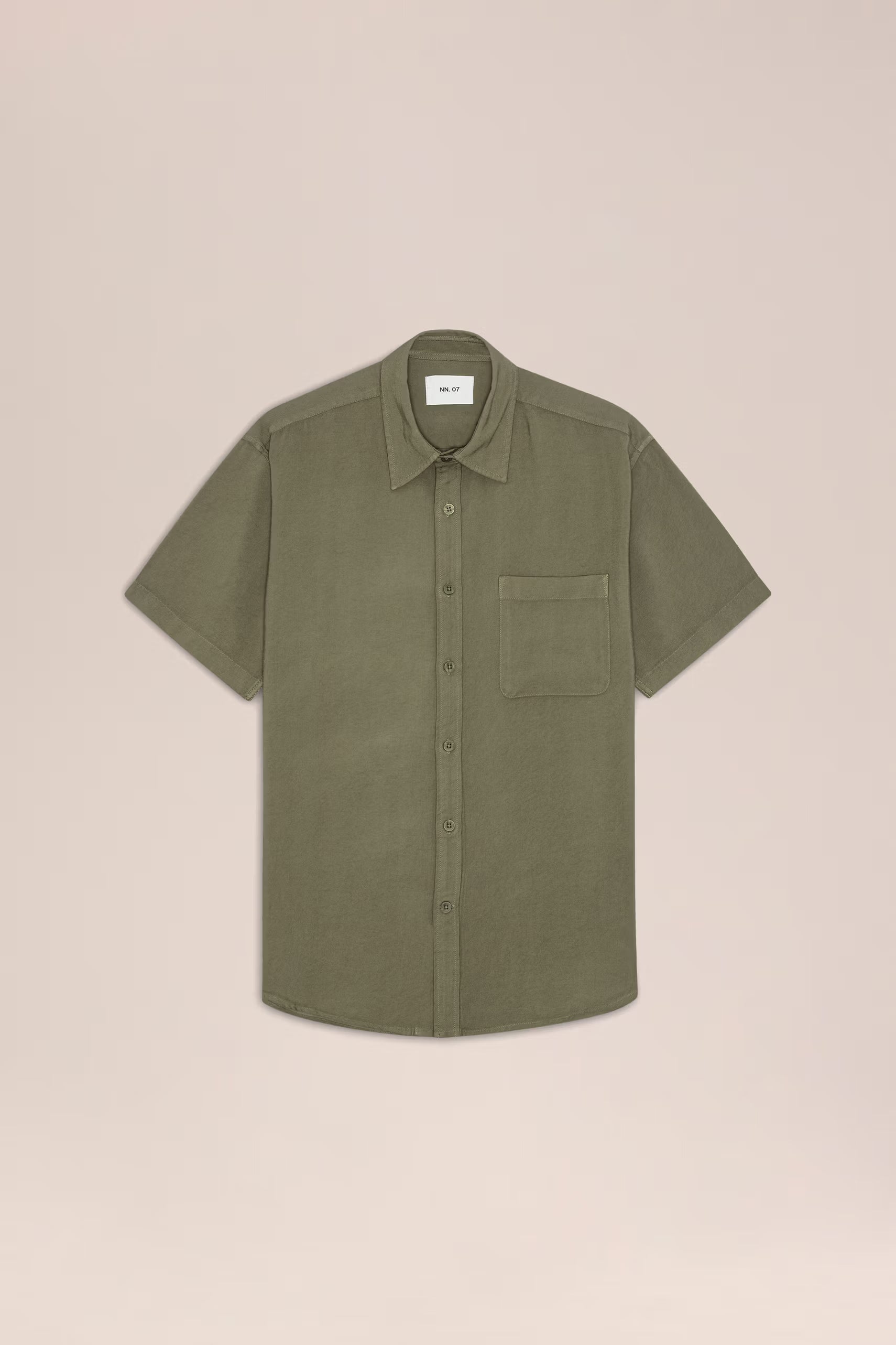 Deon - Drapey Viscose Blend Shirt - Capers