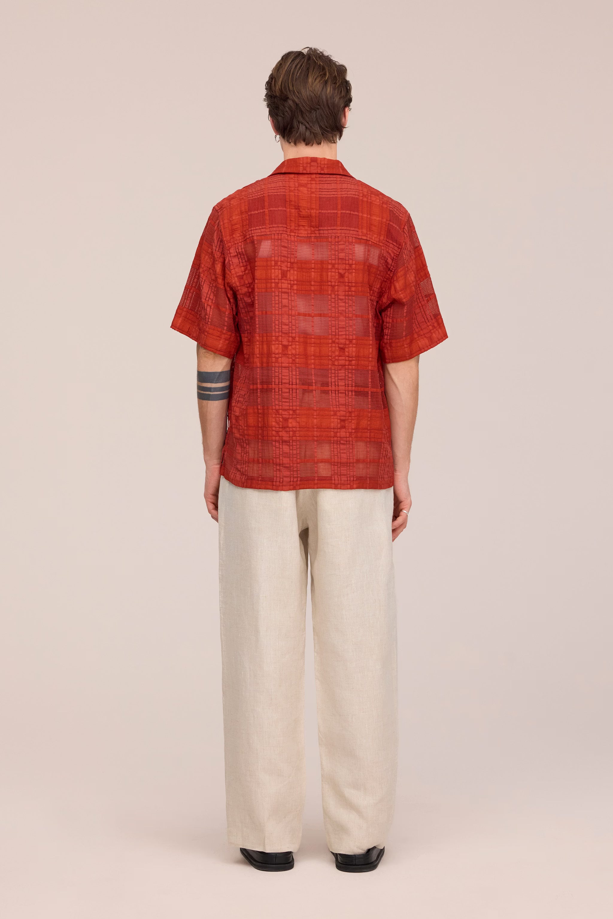 Ben - Short Sleeve Shirt - Sienna Heat