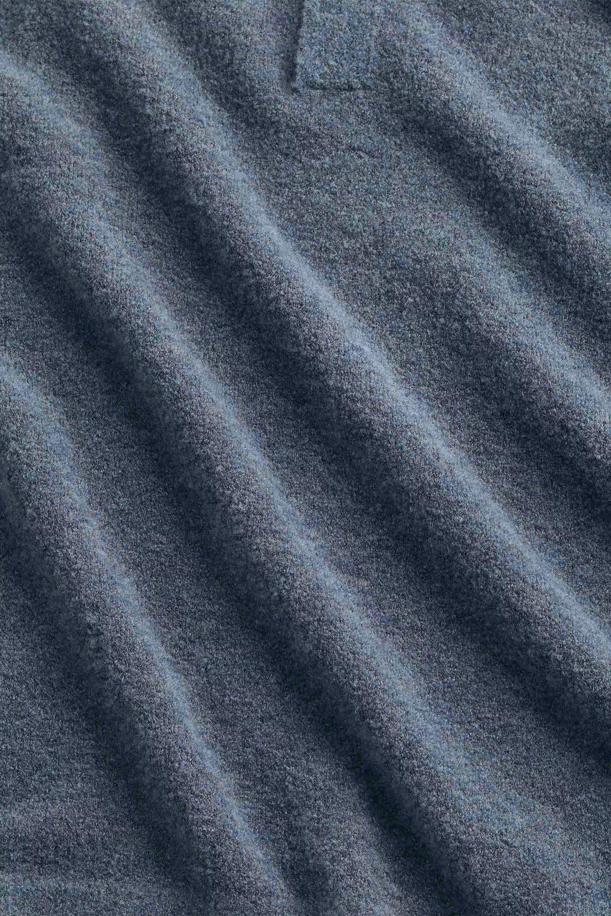 Gavin - Relaxed Fit Wool Blend Polo - Harbor Night