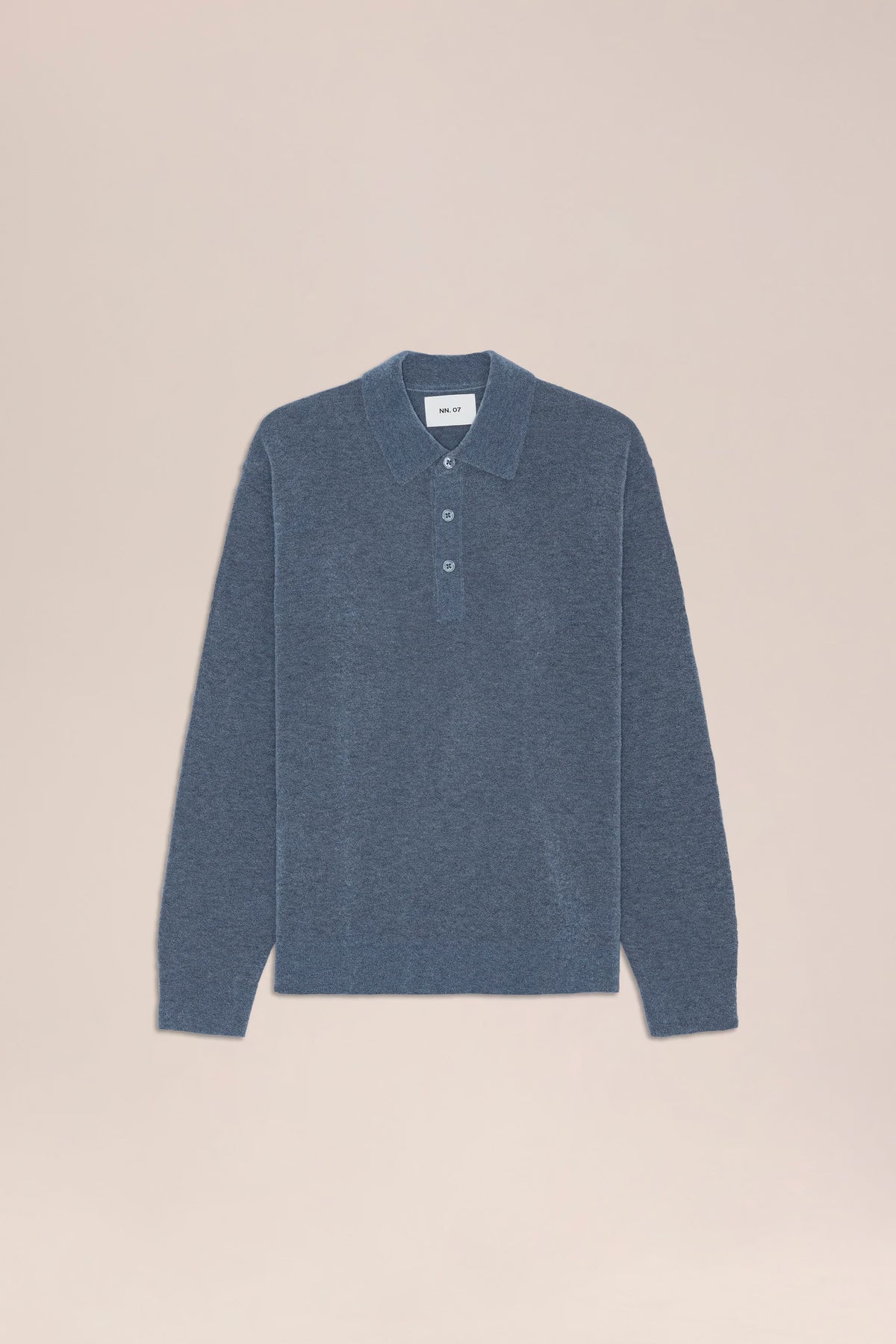 Gavin - Relaxed Fit Wool Blend Polo - Harbor Night