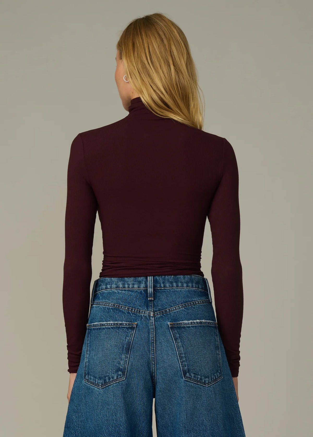 The Tony Long Sleeve Top - Bordeaux