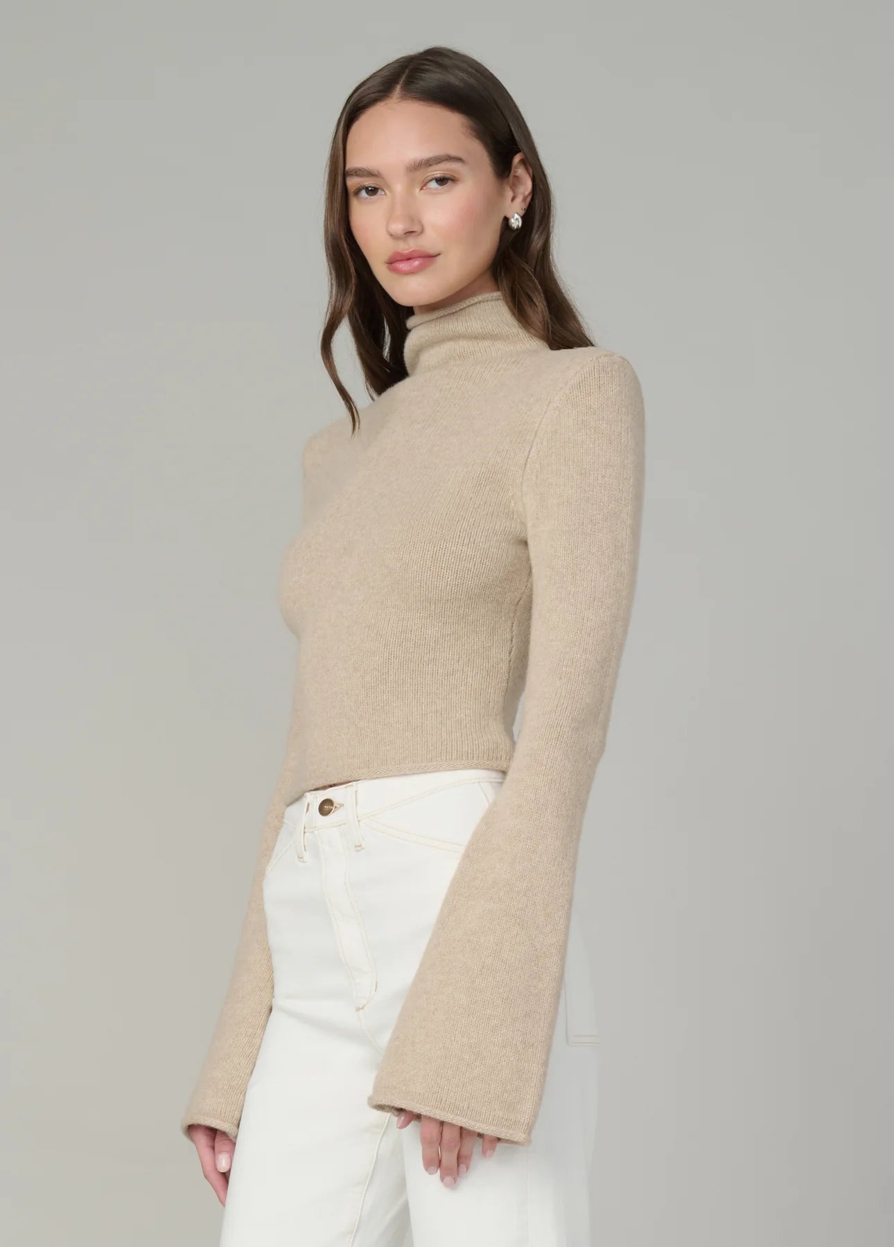 The Jane Roll Neck Sweater - Camel