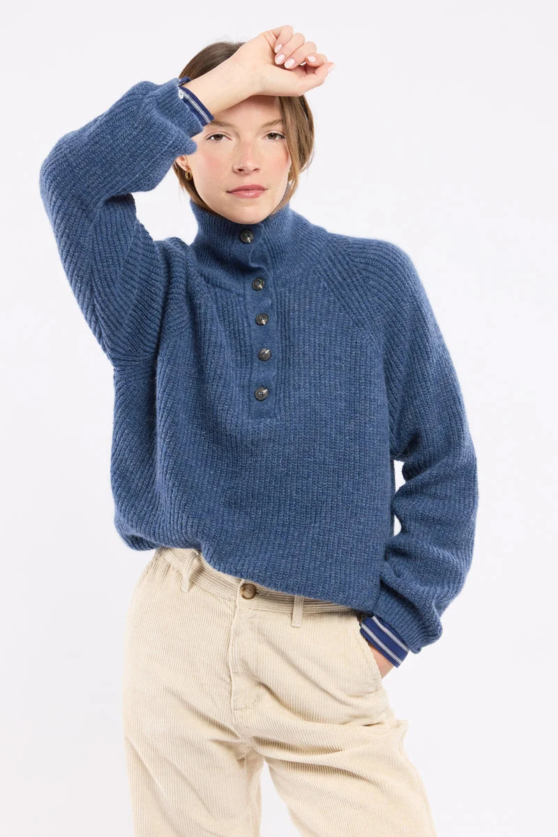 Trucker Neck Sweater - Alpaca and Wool - Obscur