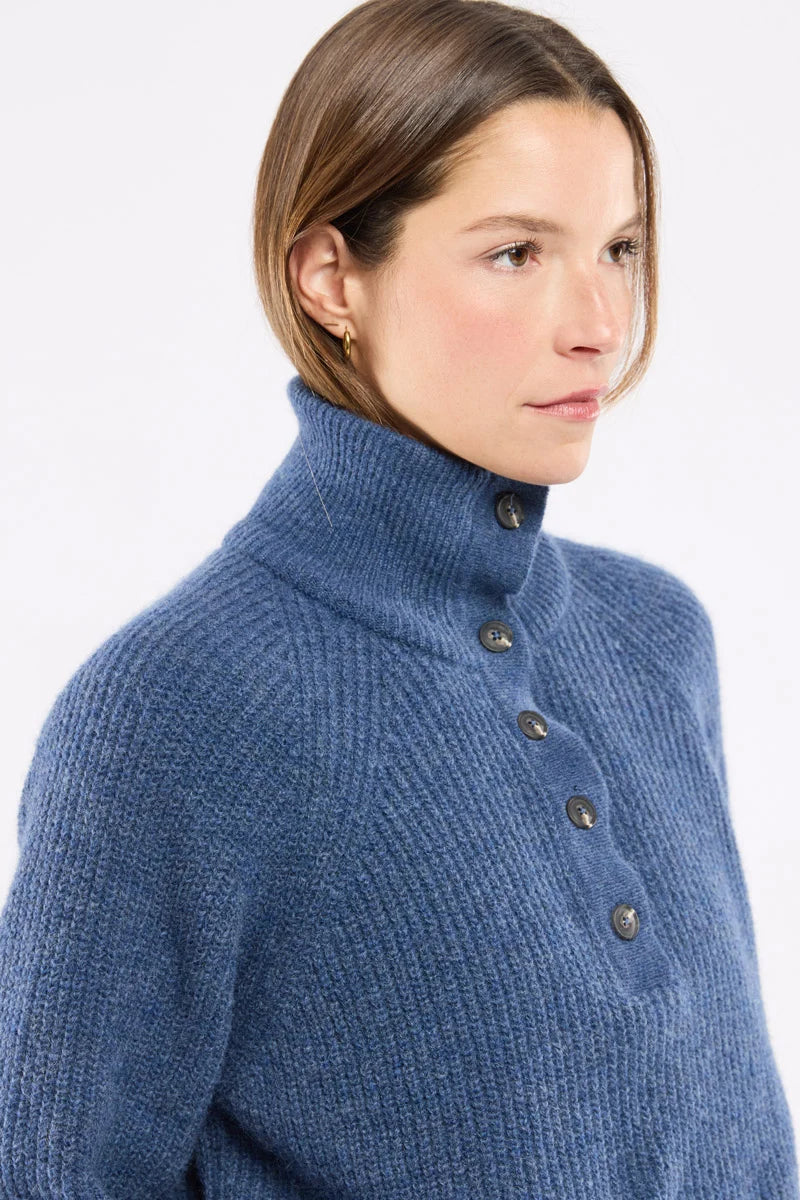 Trucker Neck Sweater - Alpaca and Wool - Obscur
