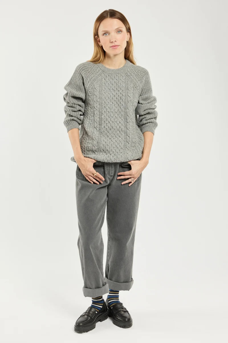 Irish Sweater - Wool - Sleet