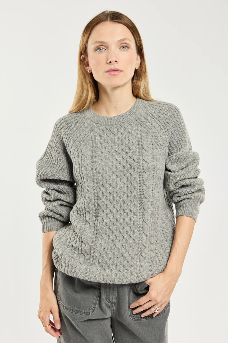 Irish Sweater - Wool - Sleet