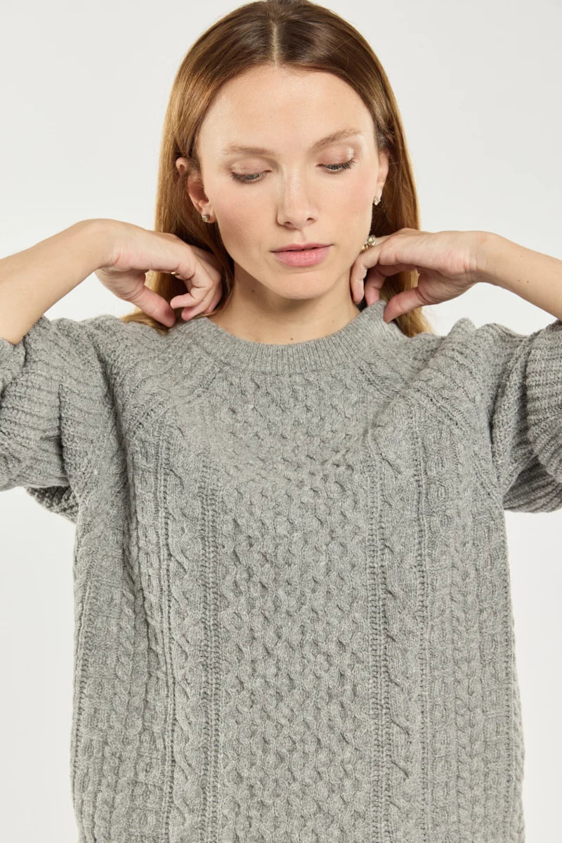 Irish Sweater - Wool - Sleet