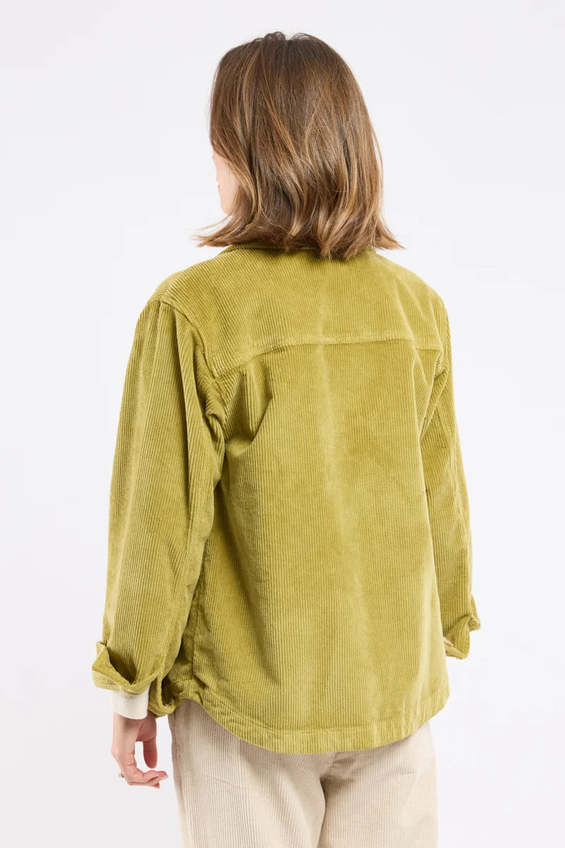 Velvet Fisherman's Jacket - Cotton - Green Moss